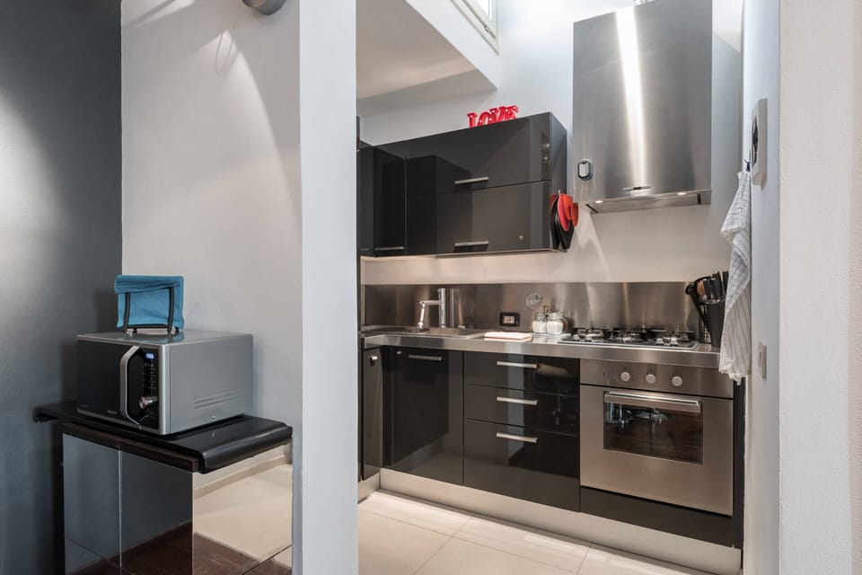 Apartment, 1 Bedroom | Private kitchen | Full-size fridge, oven, stovetop, electric kettle