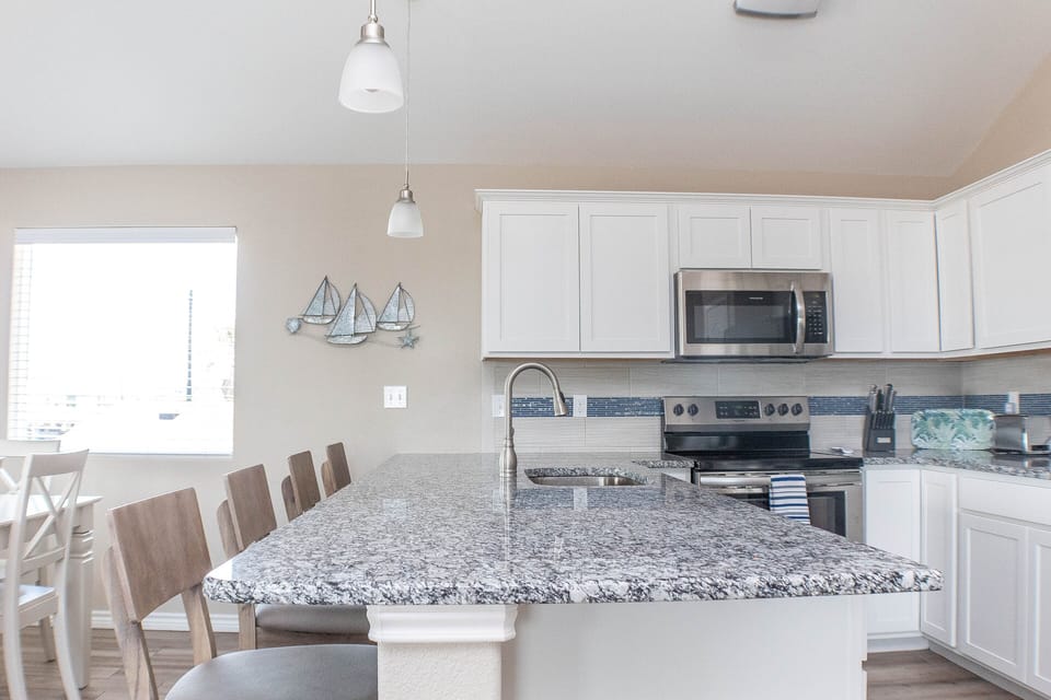 Kitchen island with seating