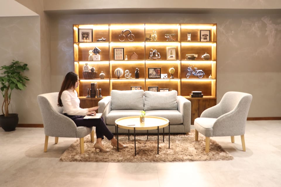Lobby sitting area