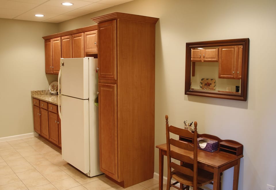Work station in kitchen