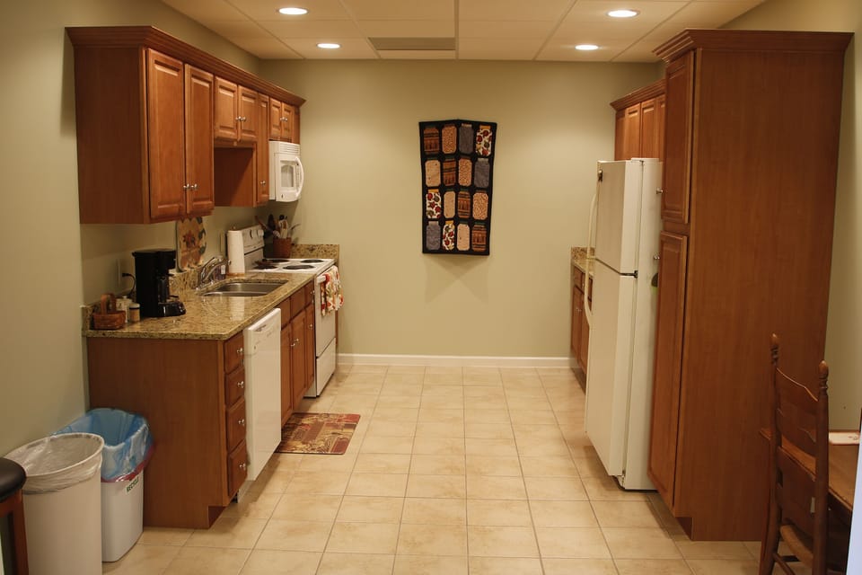 Fully stocked galley kitchen