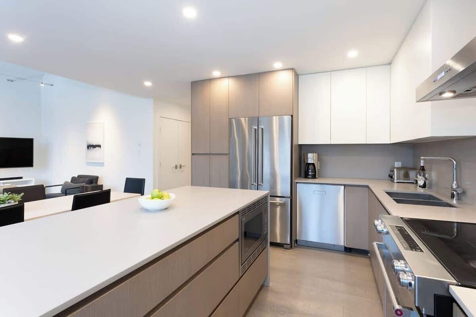 - Stylish kitchen featuring high-end appliances and modern finishes  
- Open layout with direct flow to dining and living for easy entertaining  
- Designed for comfort, function, and unforgettable alpine stays  
