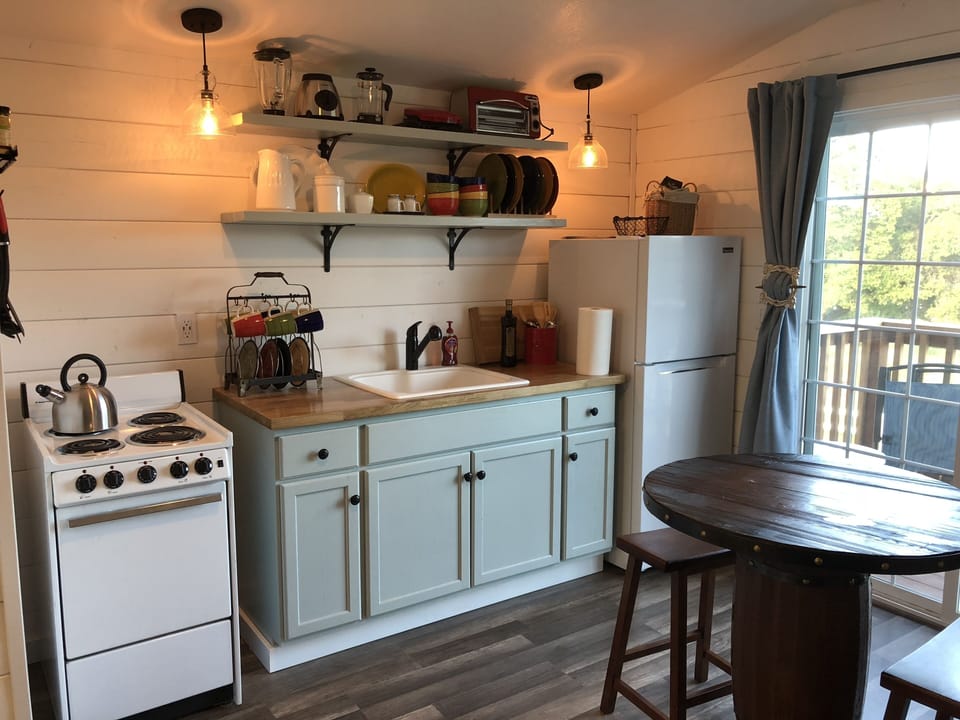 Fully stocked kitchen