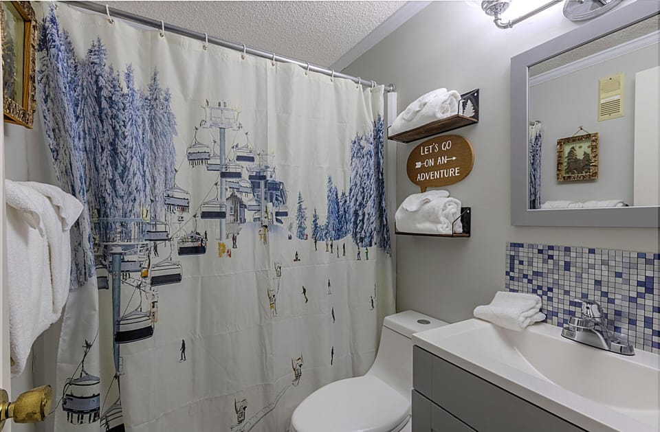 The hall bathroom.