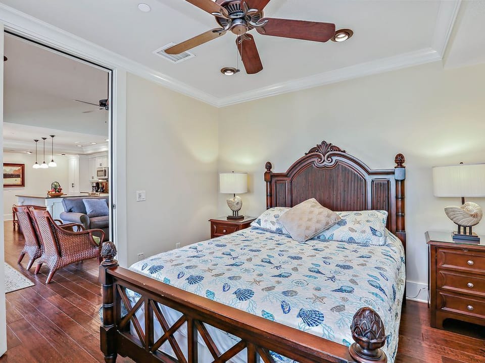 Bedroom #4.  Queen bed.