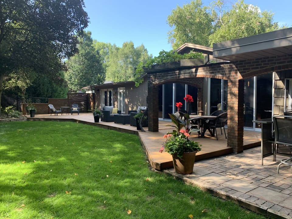 Deck offers Both Sun and Shade