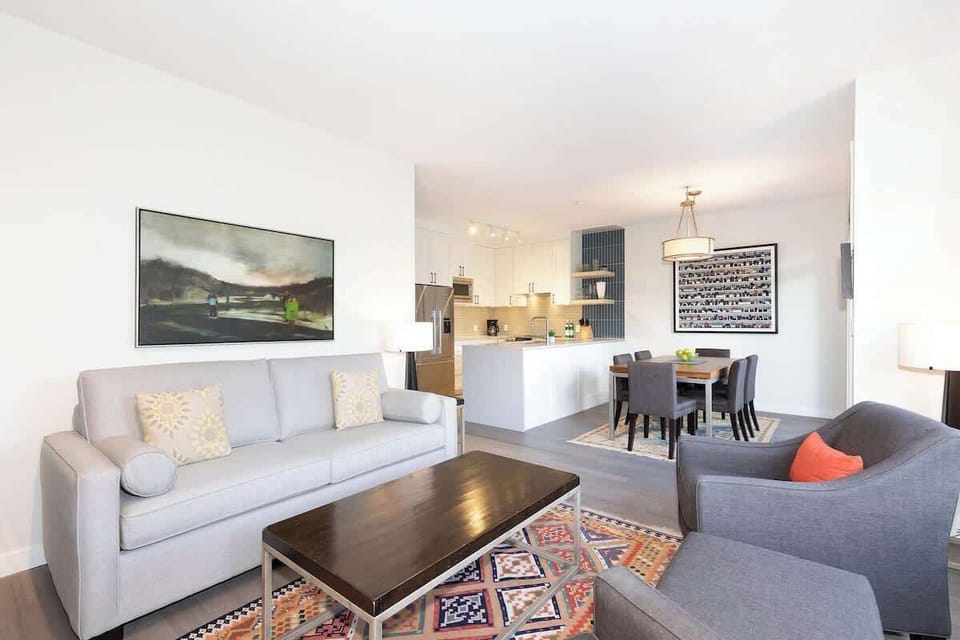 - Bright Whistler open-concept living with cozy charm  
- Modern furnishings and mountain-inspired decor  
- Relax in style after a day on the slopes nearby  
