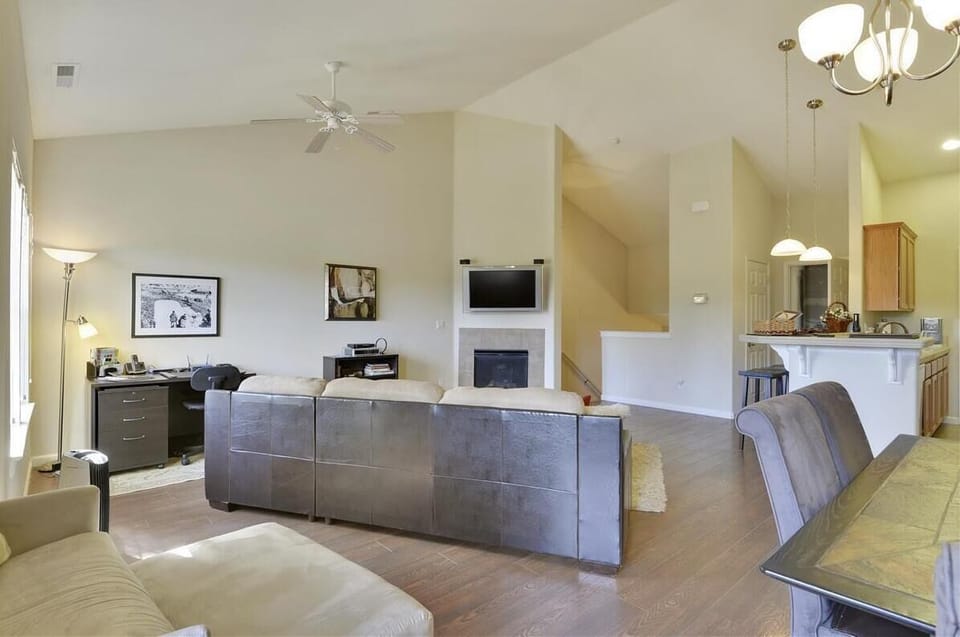 Living room and stairs