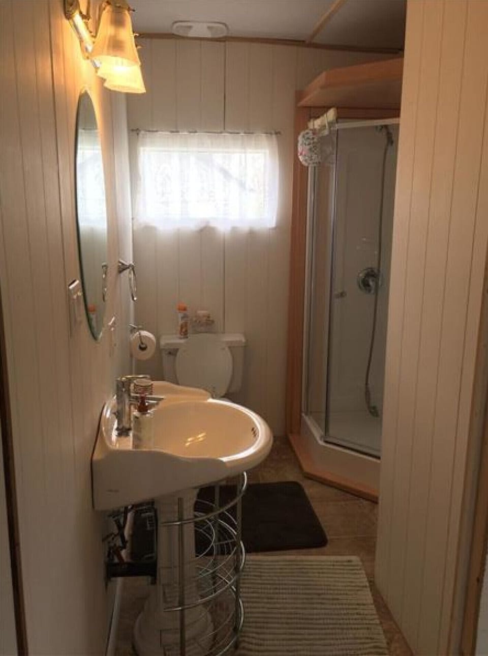 Washroom with shower