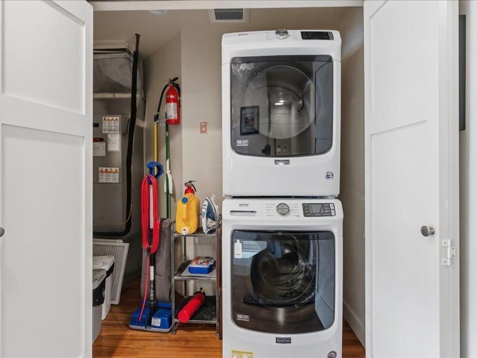 Enjoy the convenience of having a full washer and dryer right in your unit, so you can pack light and stay refreshed throughout your stay.