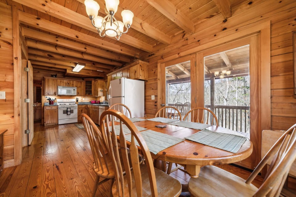 Dining and kitchen