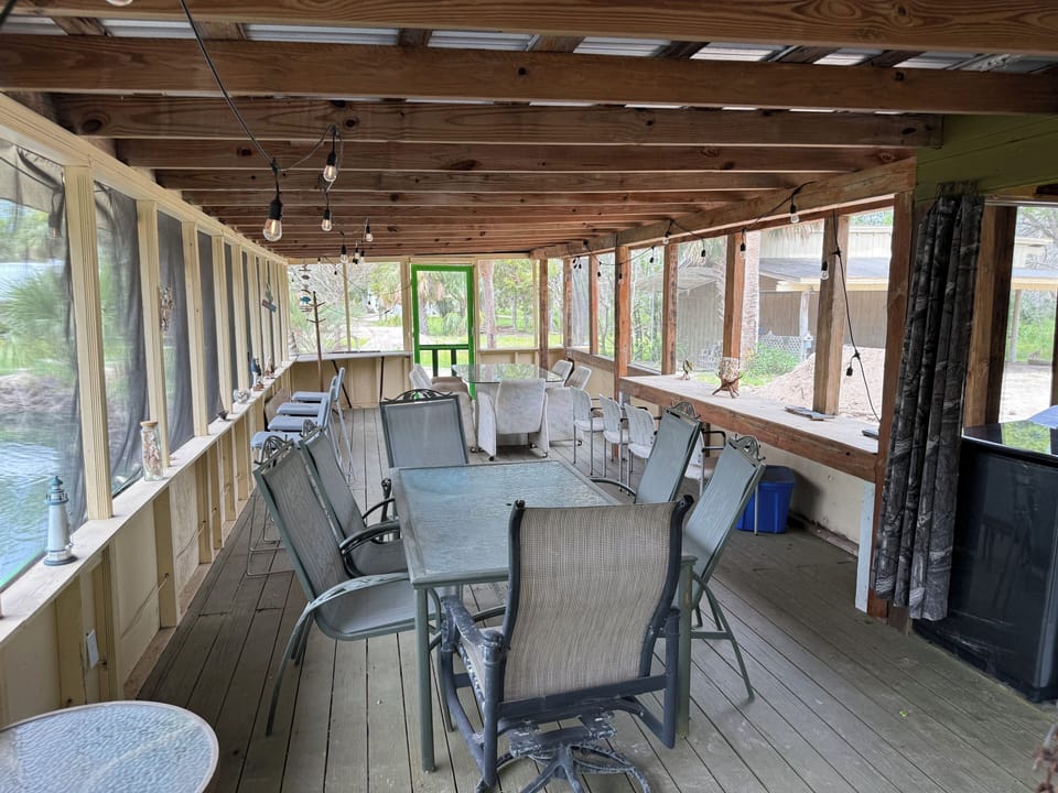 Enjoy the big screened in porch with friends and family