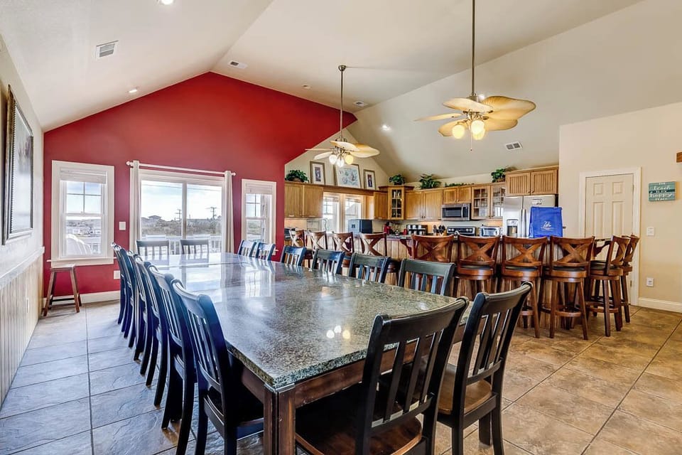 Top-Level Dining Room with Table (seats 16)