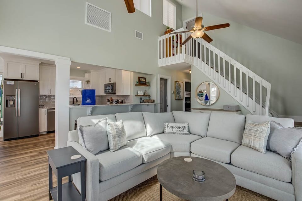 Ground-Level Living Room with Deck Access