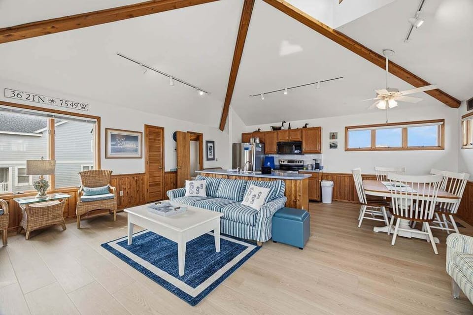 Top-Level Living Room with Deck Access