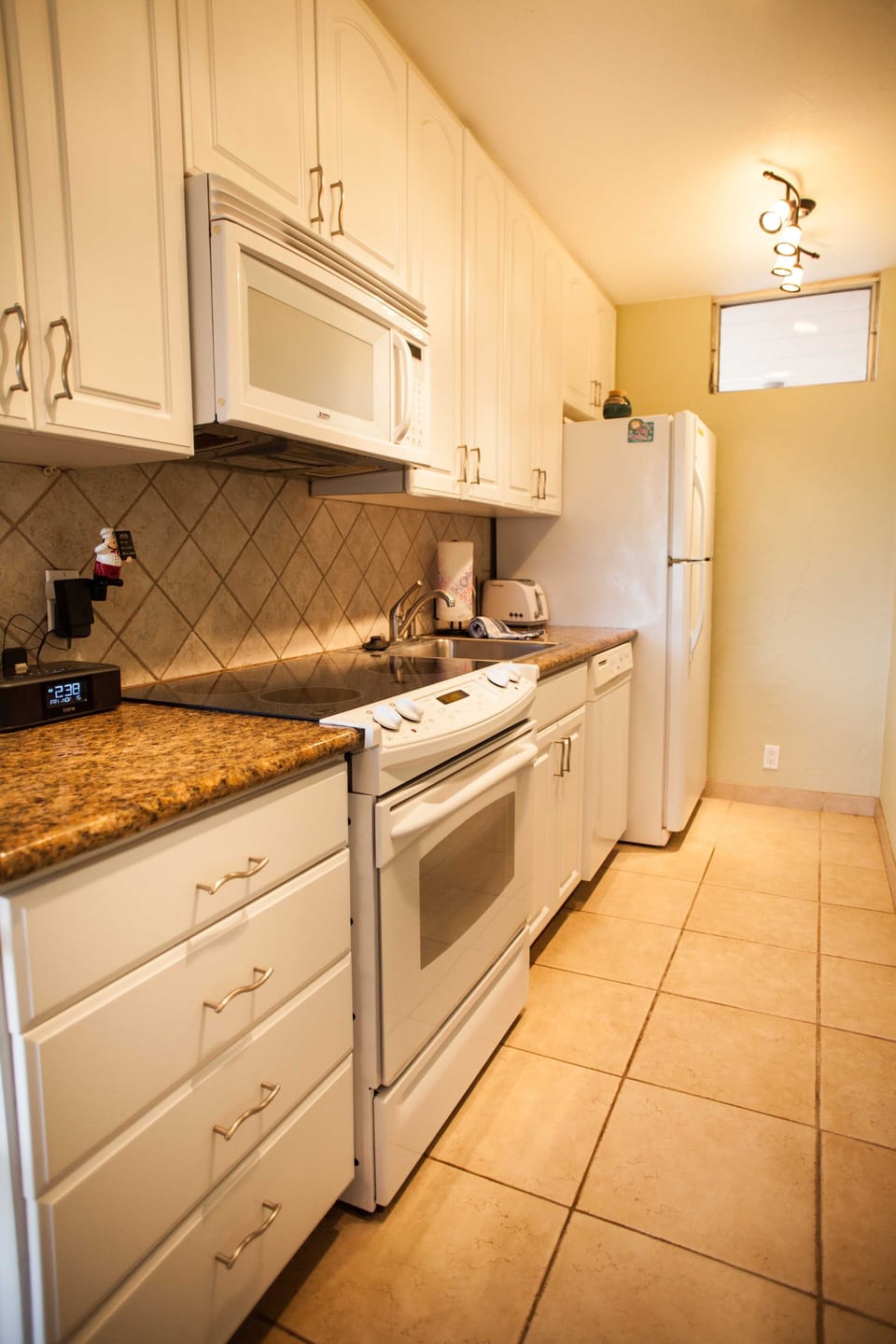 Galley style kitchen