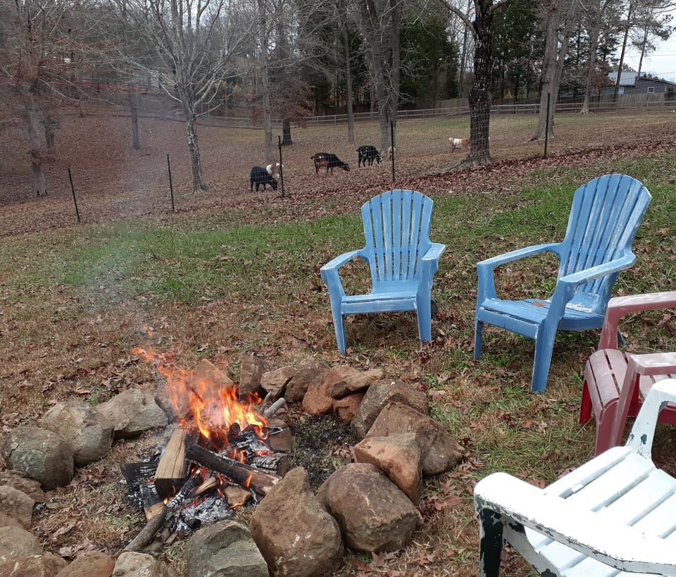 Fire pit for warm and cool weather fun