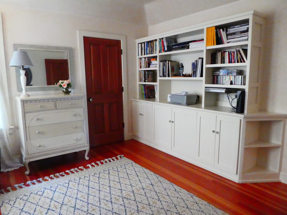 the other angle of the main floor double bed room.