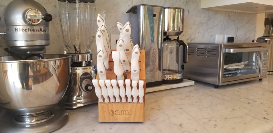 Cutco fine cutlery and more kitchen appliances than you'll use!
