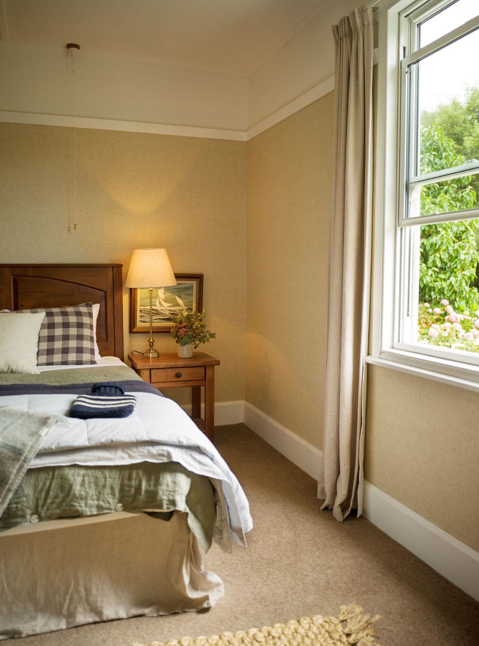 Queen bedroom downstairs with access directly to garden