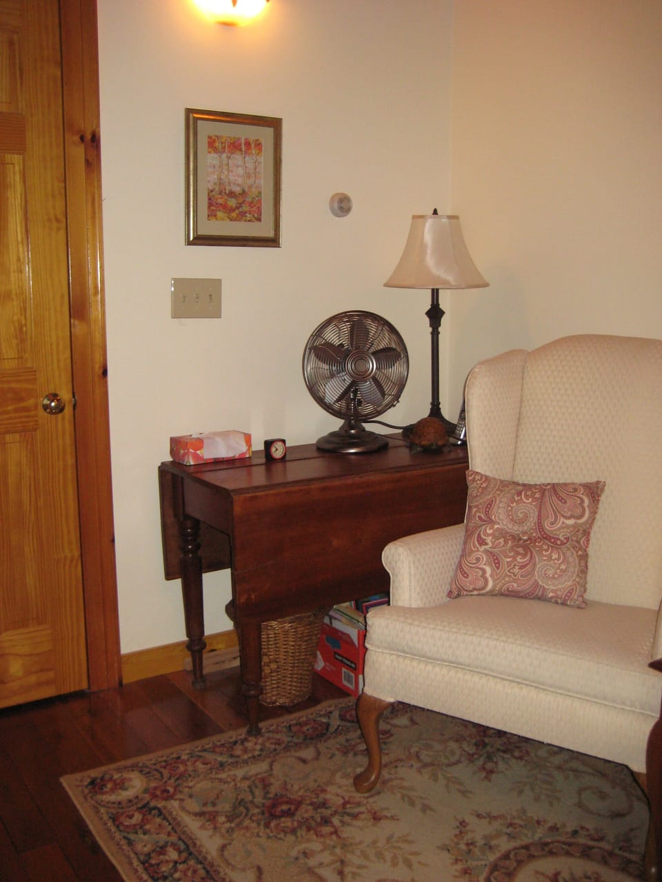 Seating area in south loft.