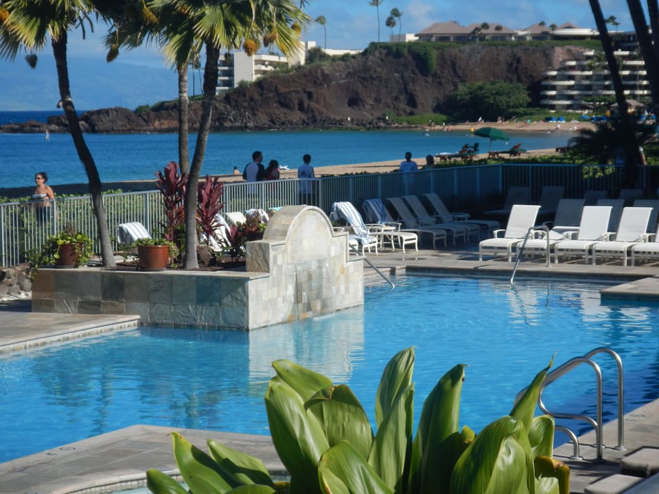 Beach side pool