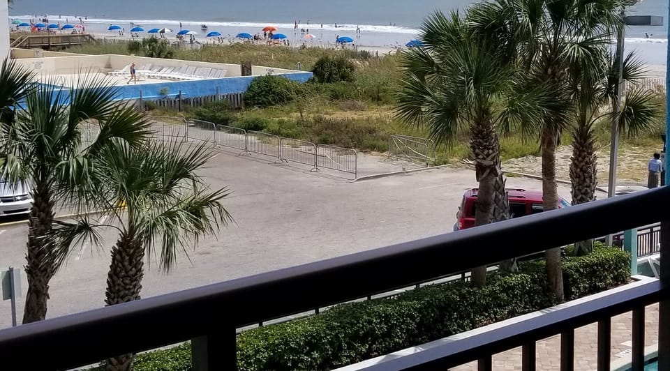 Beach view right from the balcony.
