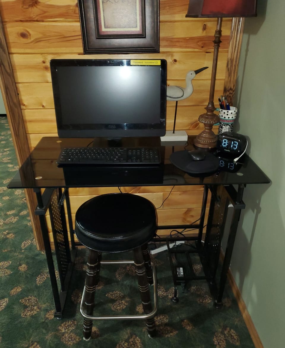Computer Desk in basement