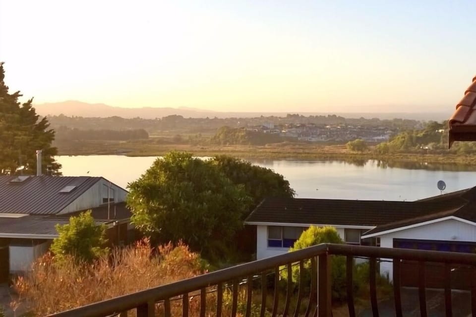 Showing beautiful, tranquil setting of our home, short walk to harbour/tracks