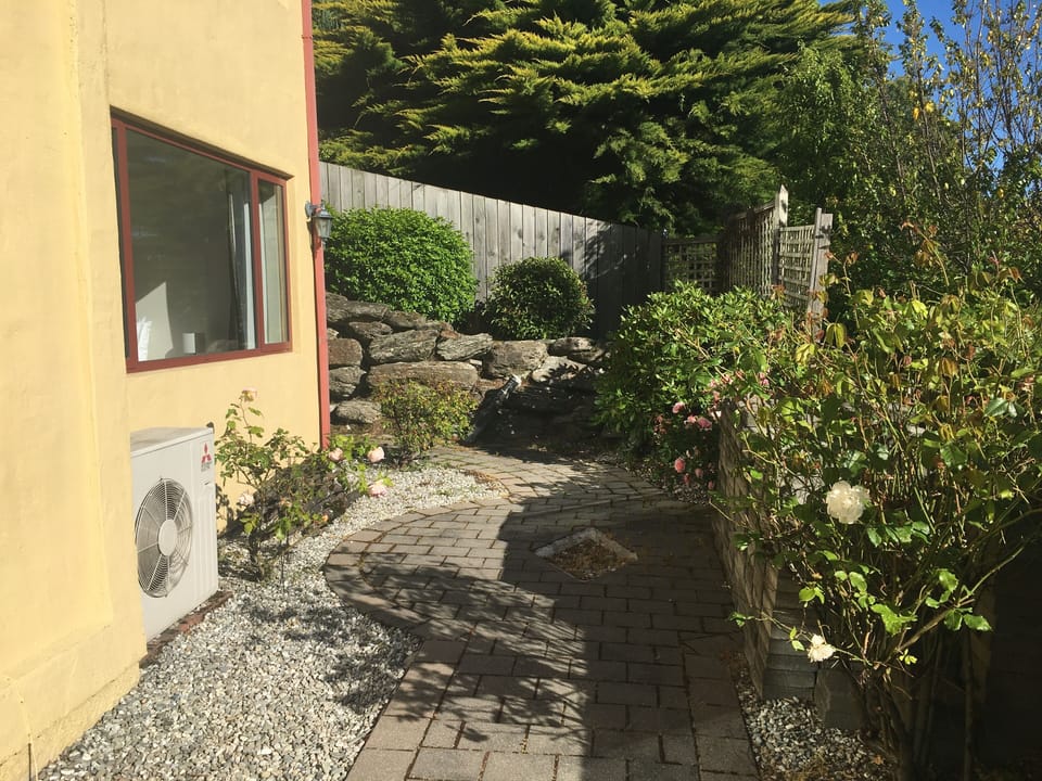 Front   garden outside master bedroom path flows to rear entrance & laundry 