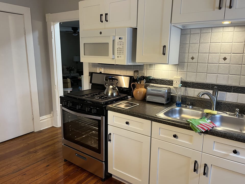 Fully equipped kitchen.  Everything you need. 

