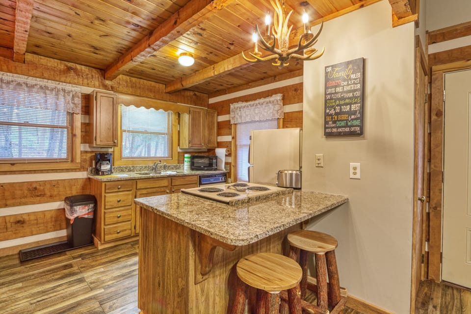 Kitchen at Puppy Love - Breakfast bar with your own coffee maker & kitchen