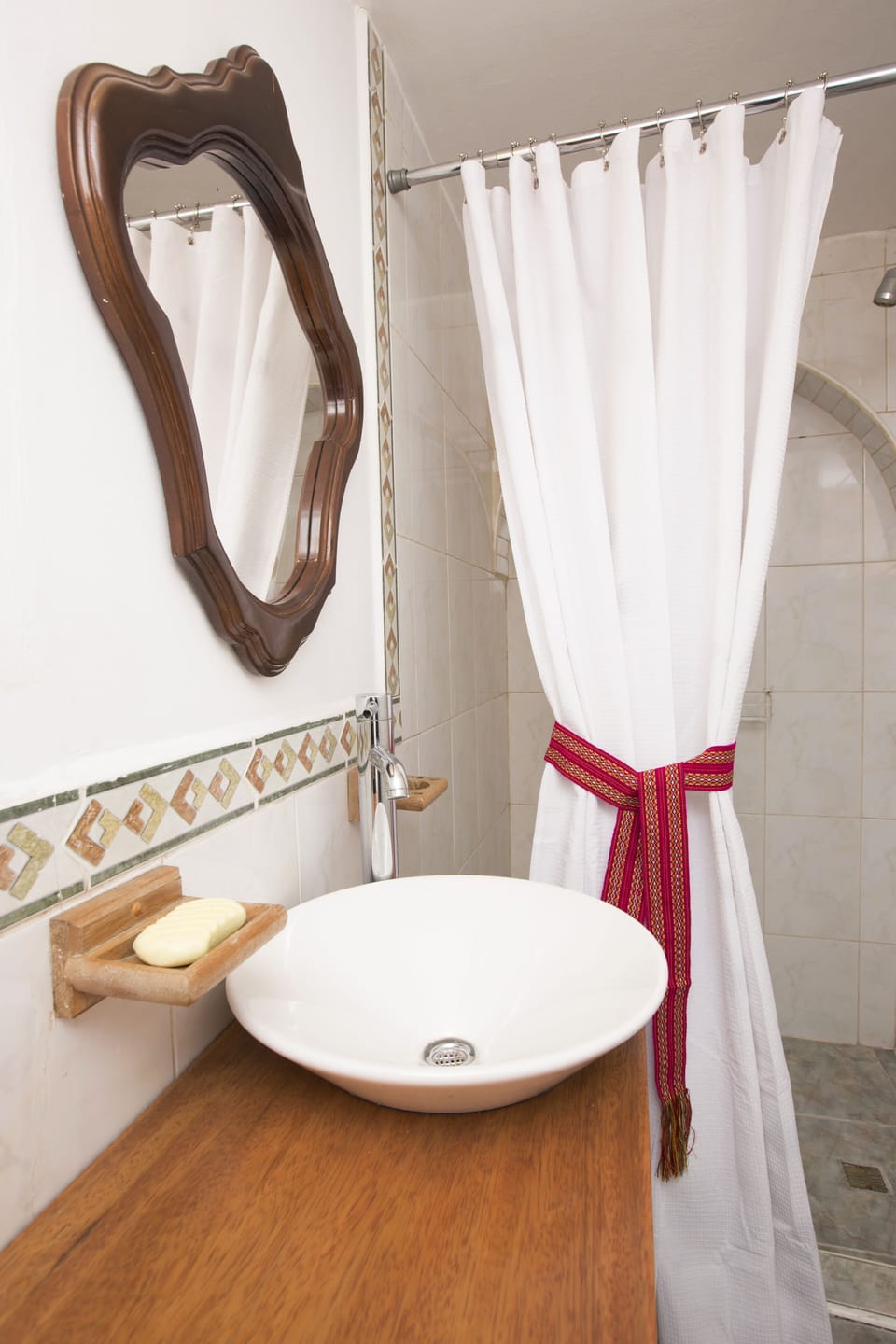 Complete bathroom with shower