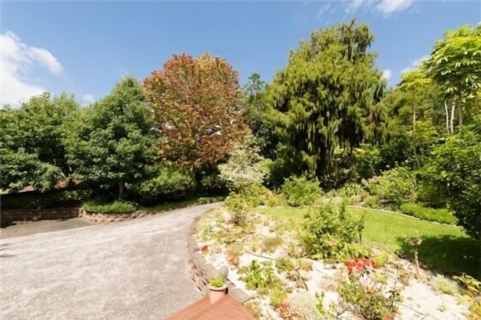 Surrounded by beautiful established gardens