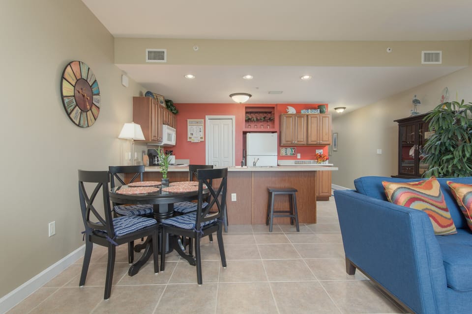 Dining and kitchen
