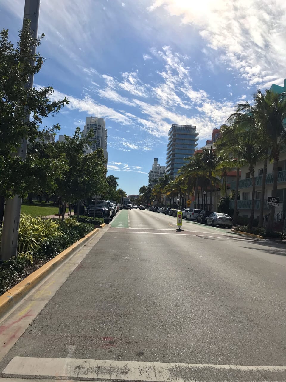 Ocean Drive 3rd street  facing south.