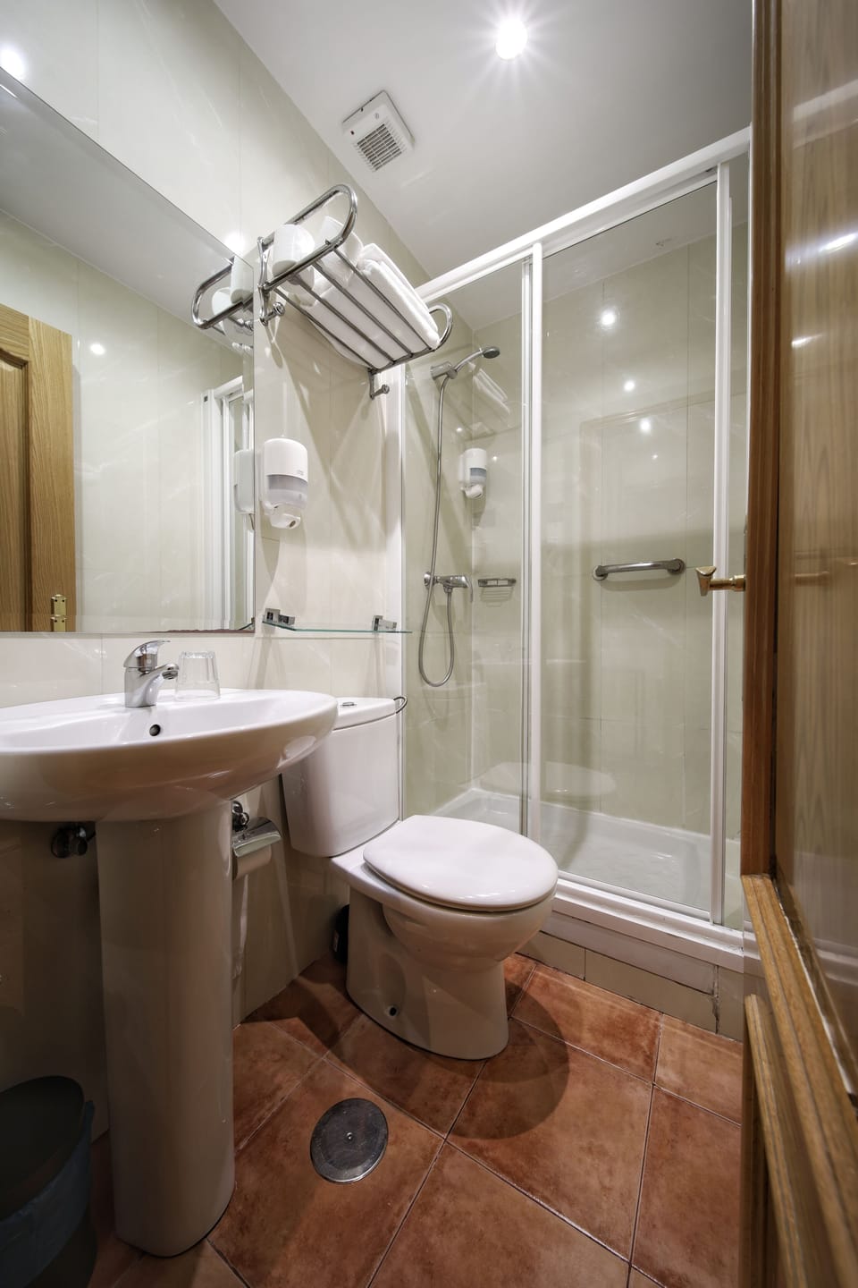 Economy Single Room, Private Bathroom (Interior) | Bathroom | Hair dryer, soap, shampoo