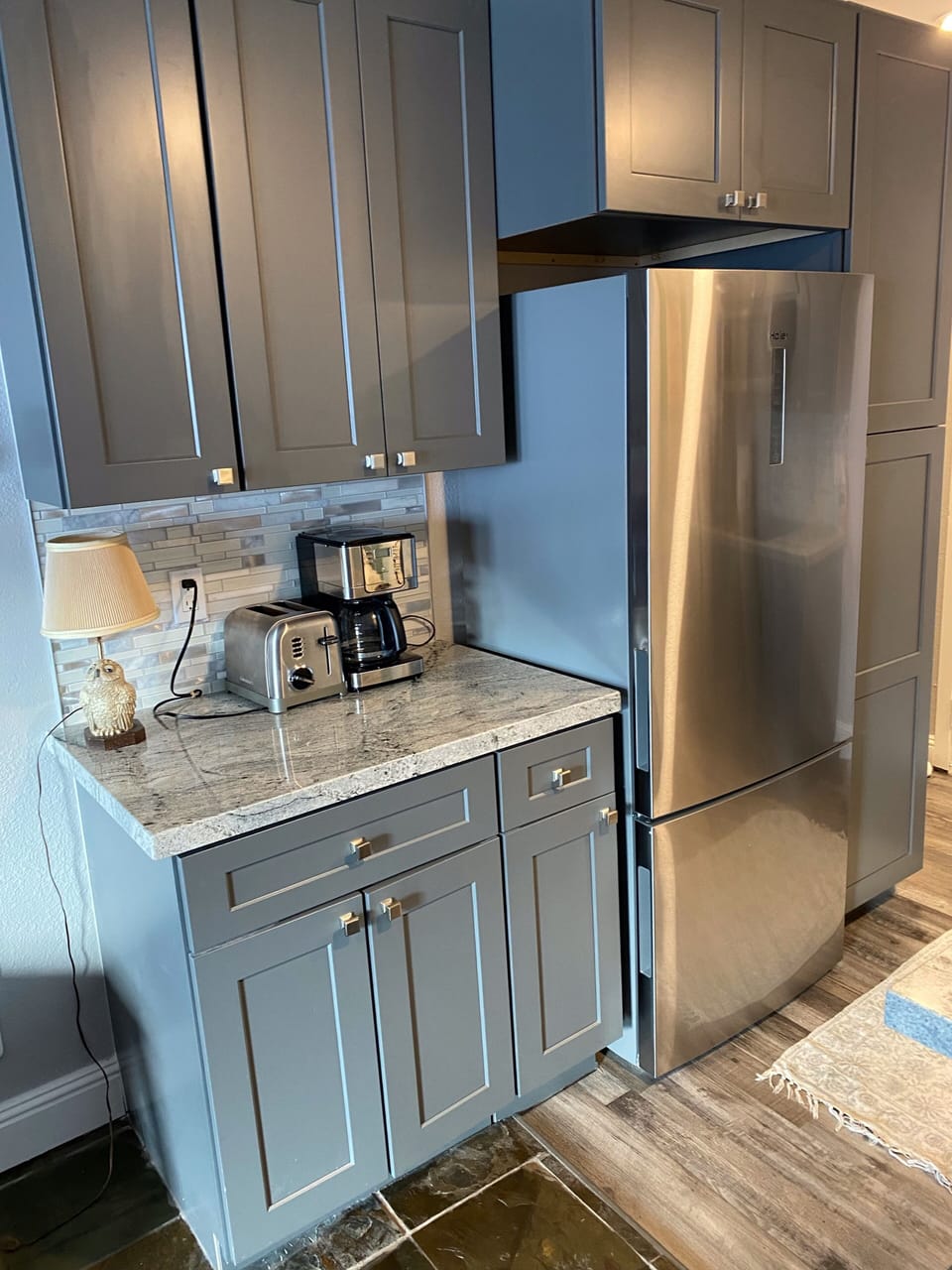 Lots of counter space and everything to cook full meals