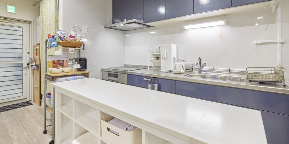 Shared fridge, microwave