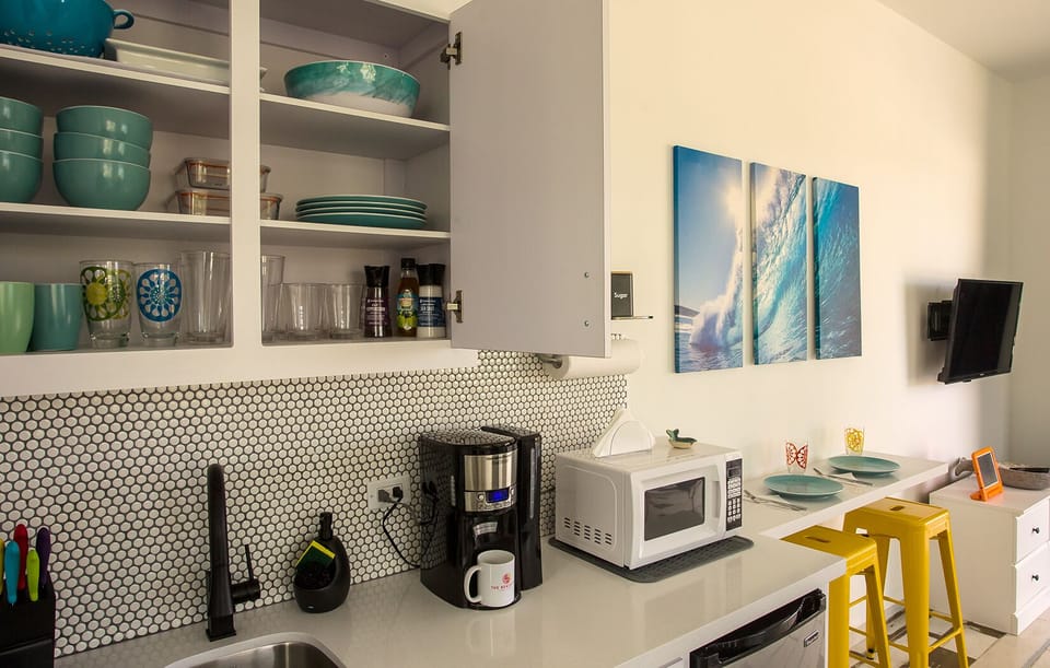 Fully stocked cabinets