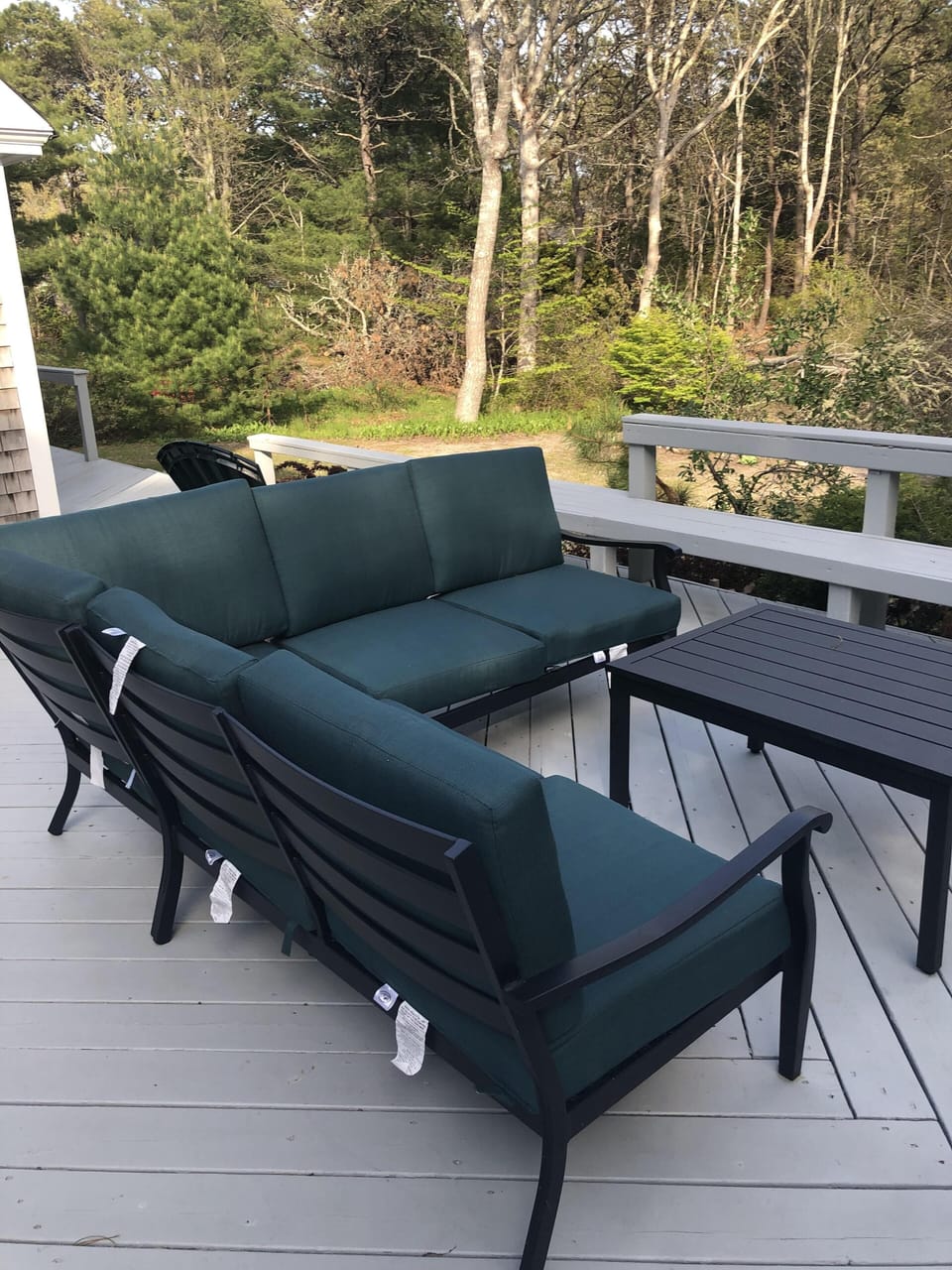 Large Deck for entertaining and new gas grille