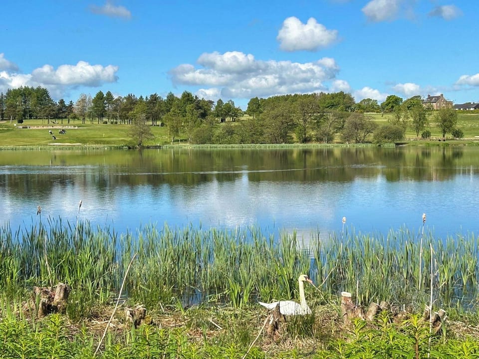 View from the golf course in Lochmaben | Halleaths Home Farm, Lochmaben