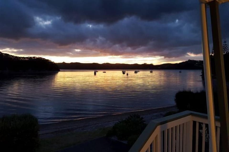 woodies balcony sunset