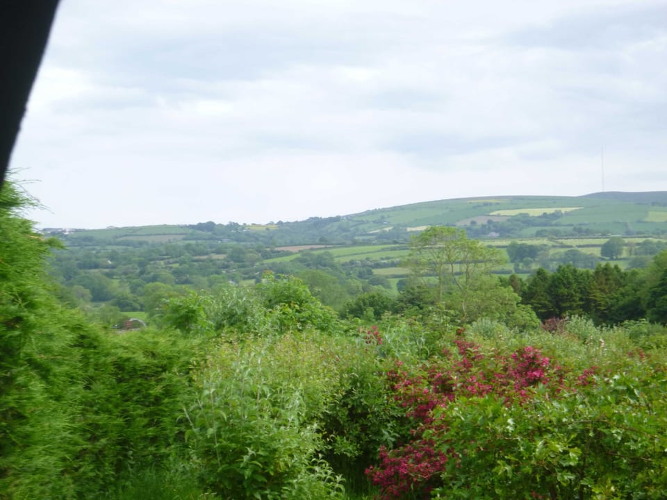 View of hills from the porch