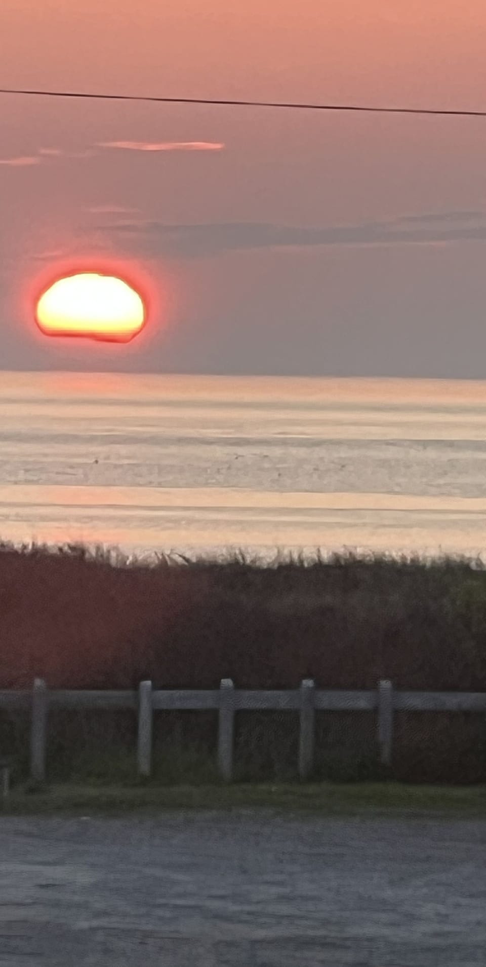 Sunset every evening from the deck.