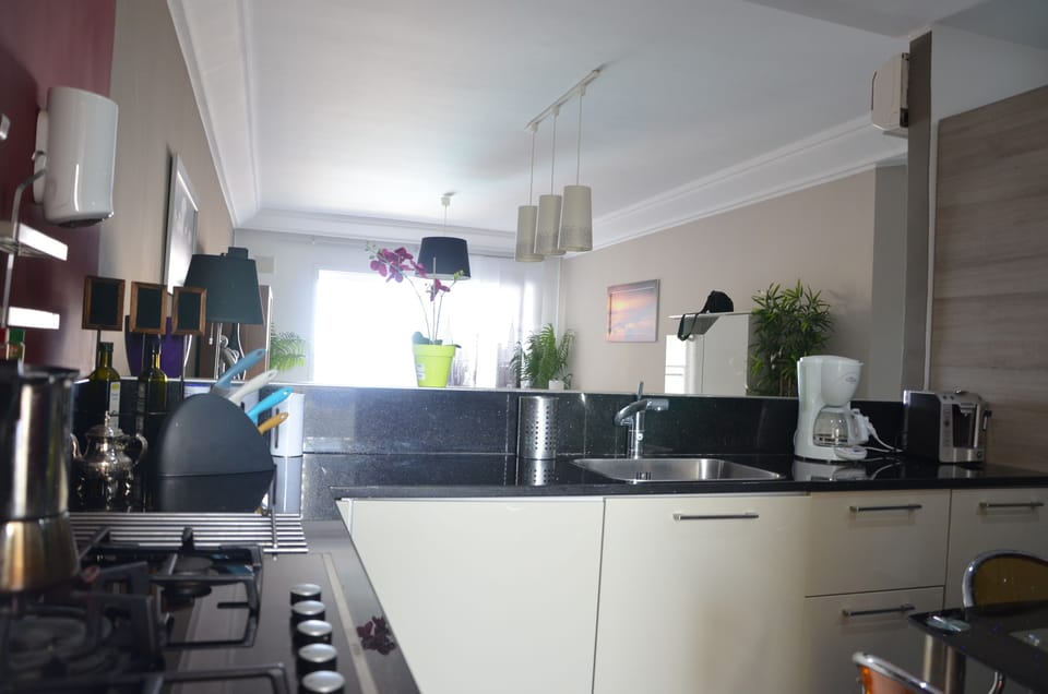 Deluxe Apartment, 2 Bedrooms, Non Smoking, City View | Shared kitchen facilities | Fridge, microwave, oven, stovetop