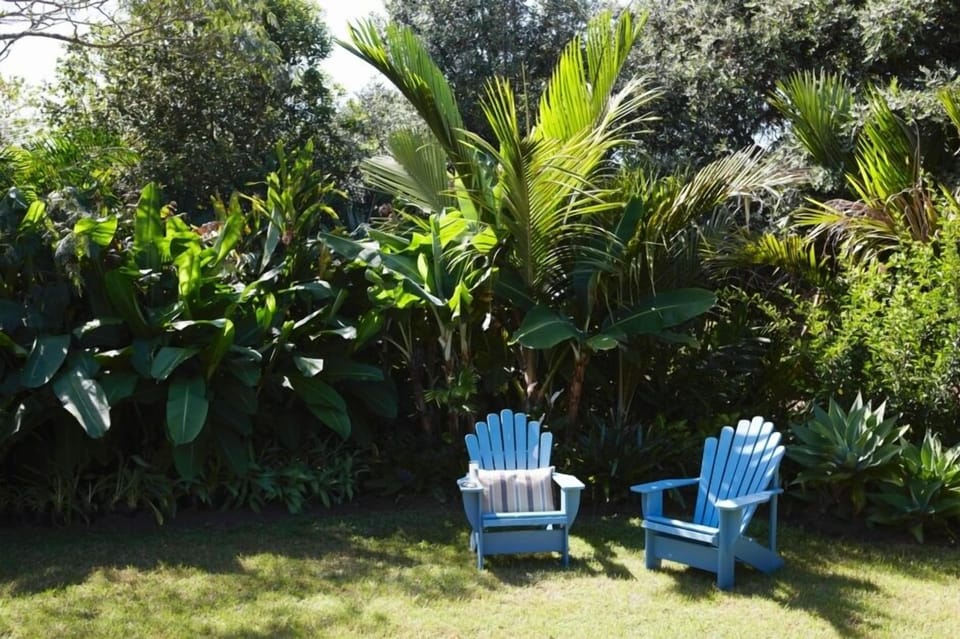 The sub tropical garden provides peace and quiet.
