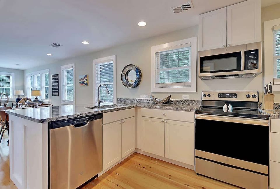 The kitchen has everything you'll need.