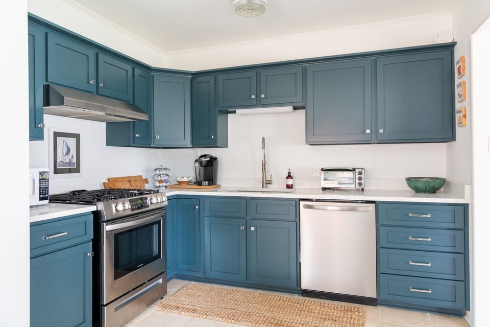 Fully stocked kitchen
