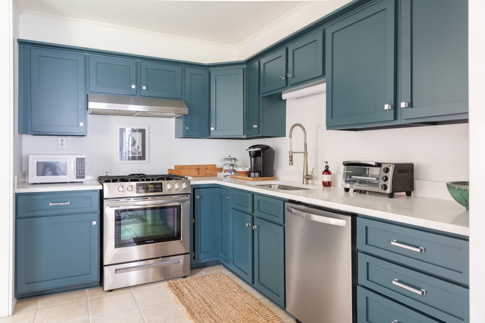 Fully stocked kitchen
